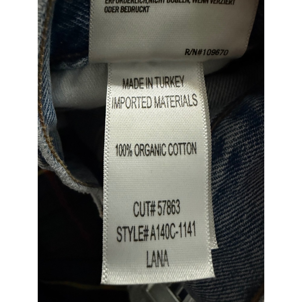AGOLDE Lana Straight Leg Jeans Fiction Light Wash Blue Denim 27 NWT A140C-1141 - Picture 8 of 8
